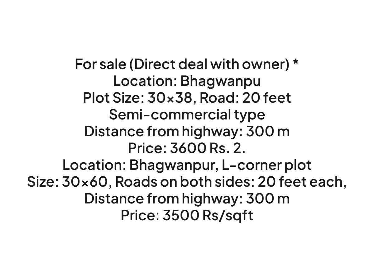 Prime Land for Sale in Bhagwanpur Haldwani at Great Price
