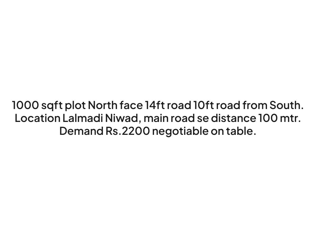 Prime 1000 sqft Land for Sale in Lalmadi Niwad Haldwani