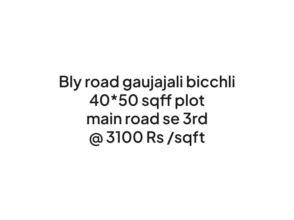 Prime 2000 sqft Land for Sale on Bly Road Haldwani